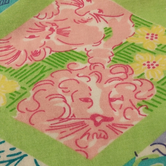 Lilly Pulitzer Cotton Wrap Midi Dress Bright Colorful Print Comfortable Stretch - Picture 11 of 12